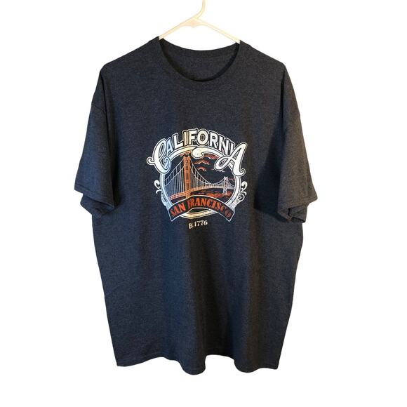 Next Level Other - San Francisco‎ California Golden Gate Bridge Blue Graphic T-Shirt Size 2XL